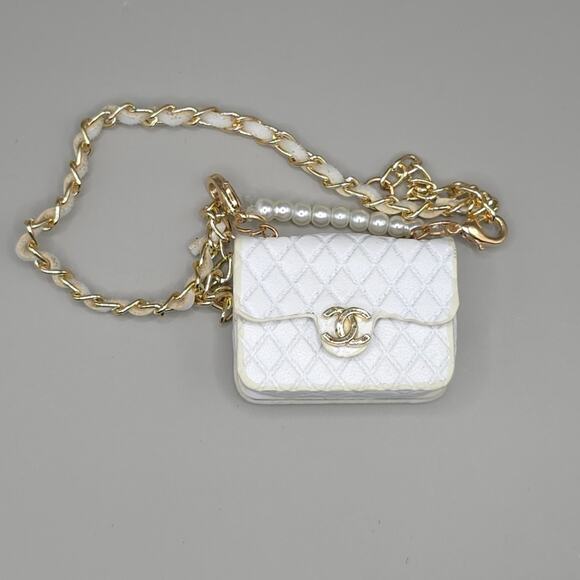 Labubu Accessories Clothes - White Flap Belt Bag - Picture 3 of 3